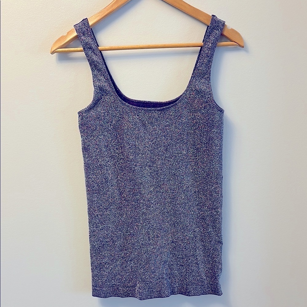 NWOT Tees by Tina Seem-less One Size Fits Most Purple Sparkle Tank